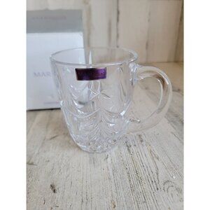 Marcus Waterford tree cup Crystal Xmas home decor kitchen‎